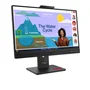 Monitor Lenovo Thinkvision T24d-4v 24" Fhd 120hz Com Webcam 5mp, Bateria Integrada, Suporte Vesa E Ajuste Ergonômico - Preto Esmeralda