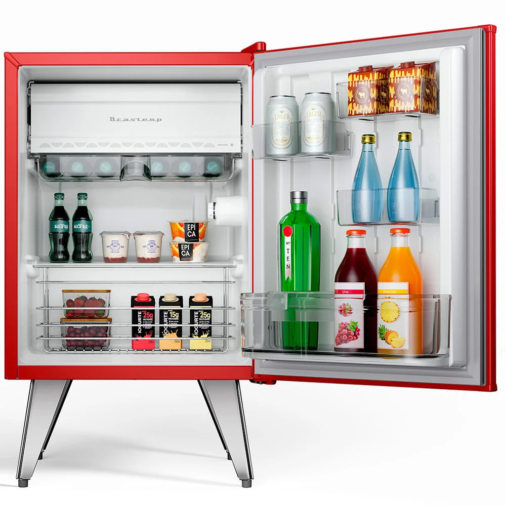 Frigobar Brastemp Retrô 76 Litros Classic Red - Bra08mv - 220v Frigobar Brastemp Retrô 76 Litros Classic Red - Bra08mv - 220v
