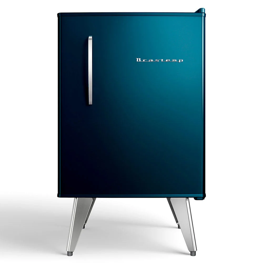 Frigobar Brastemp Retrô 76 Litros Midnight Blue - Bra08mz - 220v Frigobar Brastemp Retrô 76 Litros Midnight Blue - Bra08mz - 220v