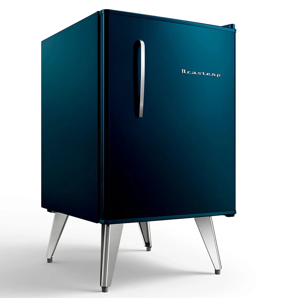 Frigobar Brastemp Retrô 76 Litros Midnight Blue - Bra08mz - 220v Frigobar Brastemp Retrô 76 Litros Midnight Blue - Bra08mz - 220v