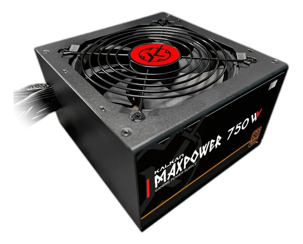 Fonte Gamer Kalkan 750w Watts 80 Plus Bronze Preto Fonte Gamer Kalkan 750w Watts 80 Plus Bronze Preto