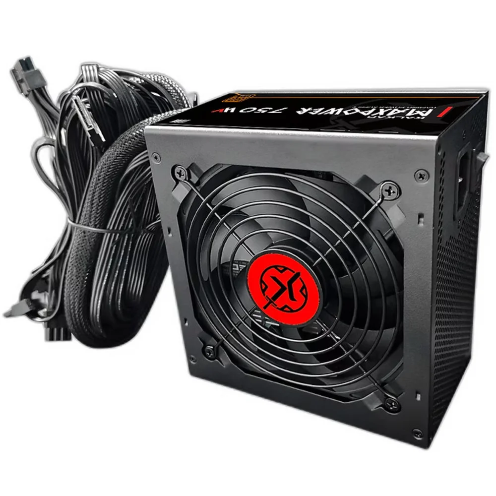Fonte Gamer Kalkan 750w Watts 80 Plus Bronze Preto Fonte Gamer Kalkan 750w Watts 80 Plus Bronze Preto