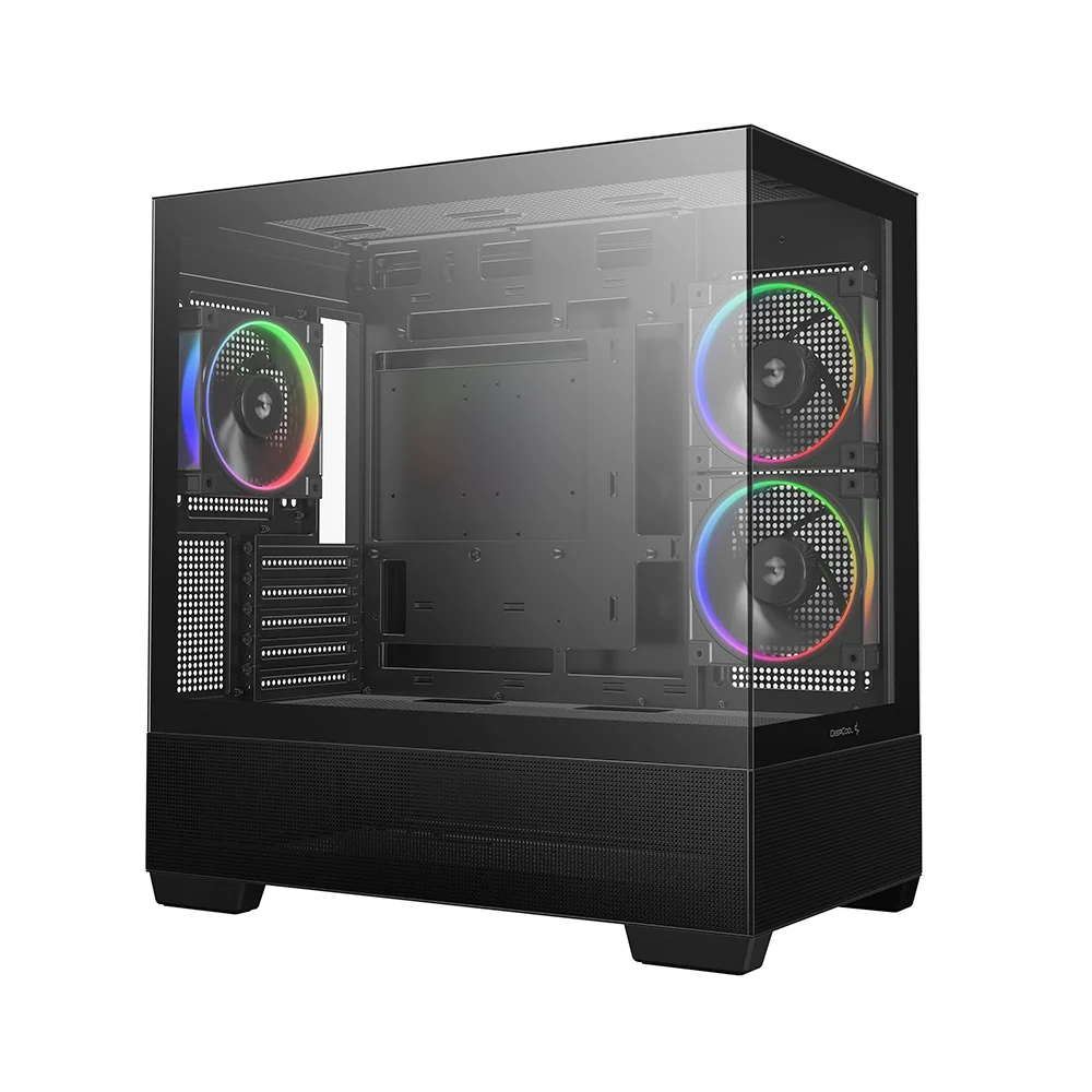Gabinete Gamer Deepcool Cg380 Preto Microatx Com 3 Fans Preto Gabinete Gamer Deepcool Cg380 Preto Microatx Com 3 Fans Preto
