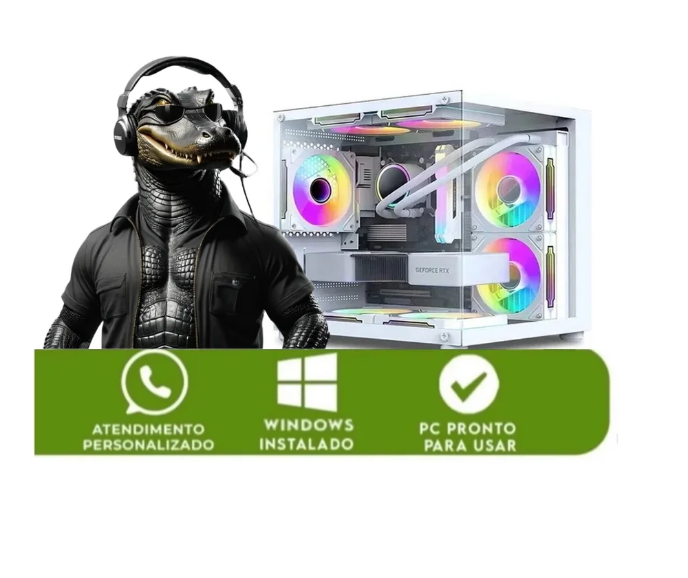 PC Gamer Branco Intel i7 Placa De Vídeo Gt 730 4gb Memoria Ram 16gb SSD 240GB em Campinas - foto 2