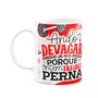 Caneca Fitness Academia - Ando Devagar, Treinei Perna