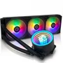 Water Cooler 360mm Gamer com 3 Fans LED RGB Raibow Silencioso Compatível Intel AMD Refrigeração Líquida PC Desktop