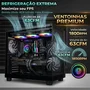 Water Cooler 360mm Gamer com 3 Fans LED RGB Raibow Silencioso Compatível Intel AMD Refrigeração Líquida PC Desktop