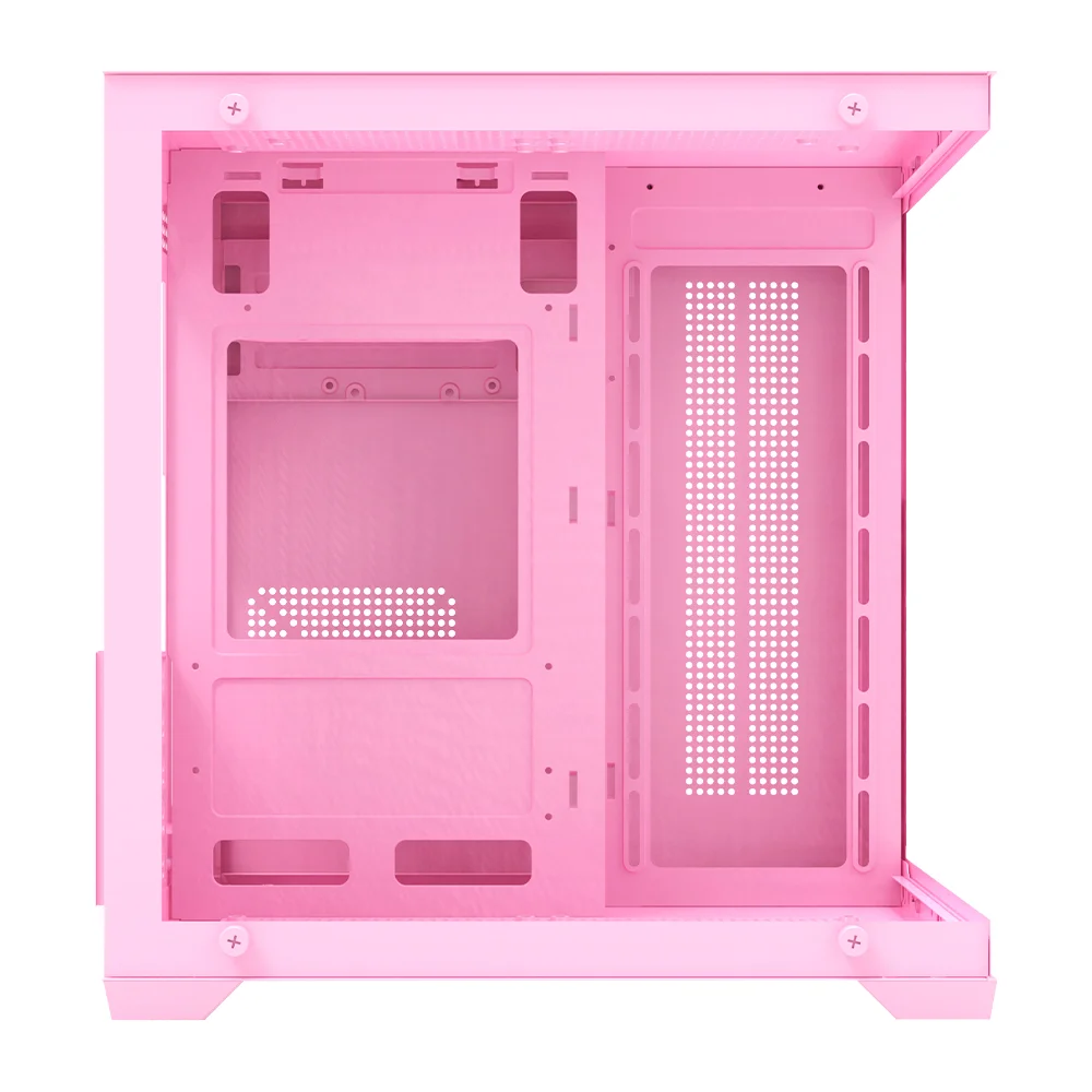 Gabinete Aquário Rosa Gorila Clanm Vidro 3mm