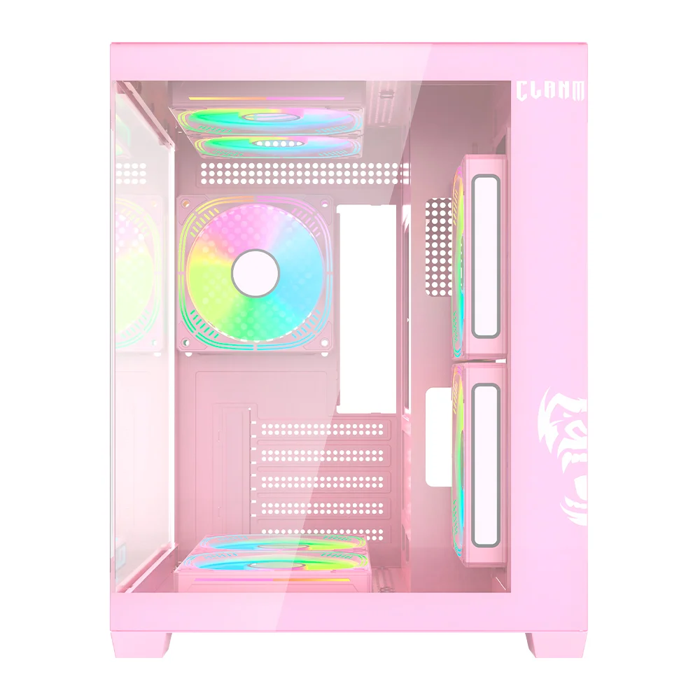 Gabinete Aquário Rosa Gorila Clanm Vidro 3mm