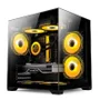 Gabinete Duex Dxga275bk C/ Logo 3 Fans RGB