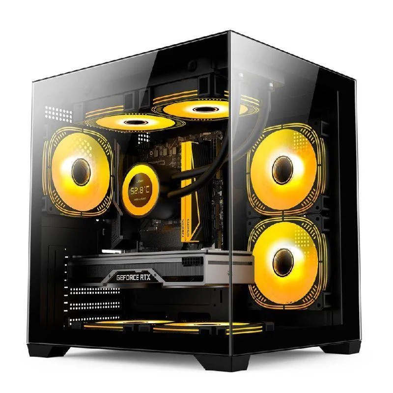 Gabinete Duex Dxga275bk C/ Logo 3 Fans RGB Gabinete Duex Dxga275bk C/ Logo 3 Fans RGB