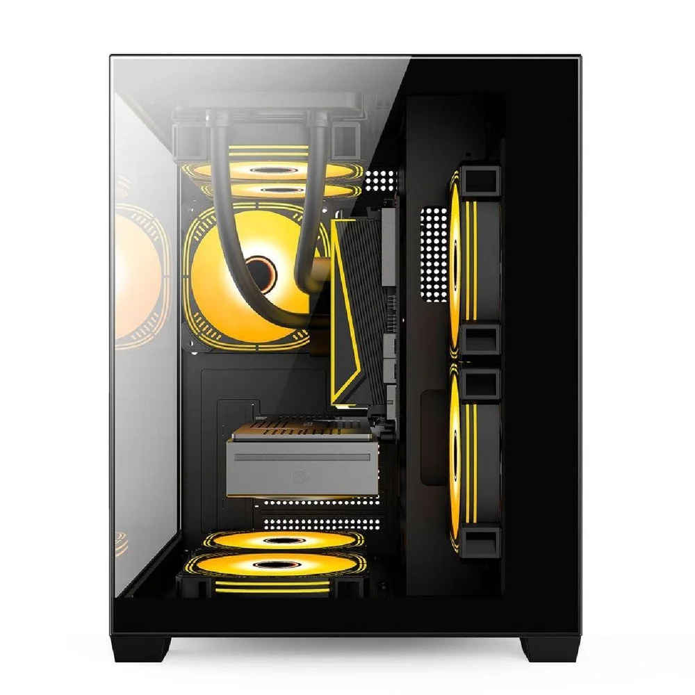 Gabinete Duex Dxga275bk C/ Logo 3 Fans RGB Gabinete Duex Dxga275bk C/ Logo 3 Fans RGB