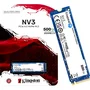 SSD Kingston Nv3 500gb M.2 2280 Nvme Gen4, Rápido E Compacto Para Upgrade De PC Ou Notebook – Snv3s/500g