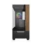 Gabinete Cooler Master Elite 690 Wood Atx Mid Tower Lateral De Vidro Temperado Usb Tipo C Preto E690-khnn-s00