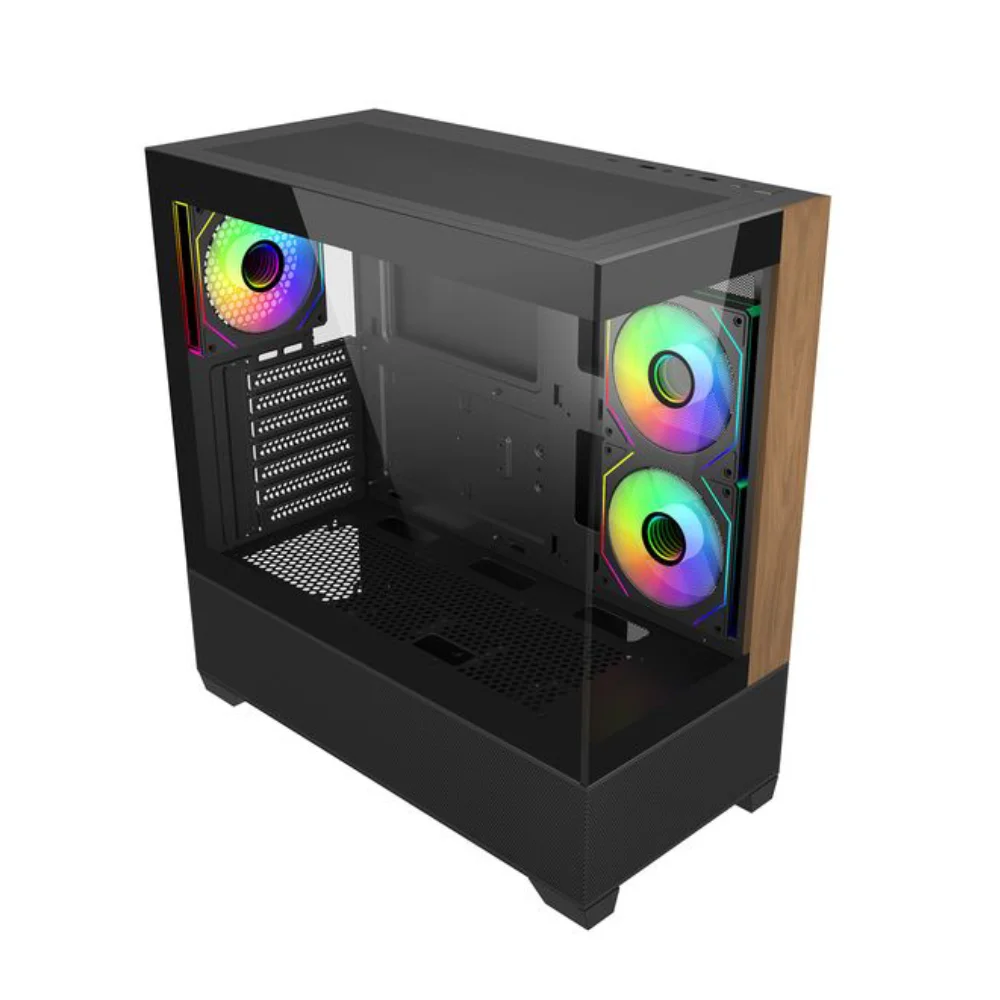 Gabinete Cooler Master Elite 690 Wood Atx Mid Tower Lateral De Vidro Temperado Usb Tipo C Preto E690-khnn-s00 Gabinete Cooler Master Elite 690 Wood Atx Mid Tower Lateral De Vidro Temperado Usb Tipo C Preto E690-khnn-s00