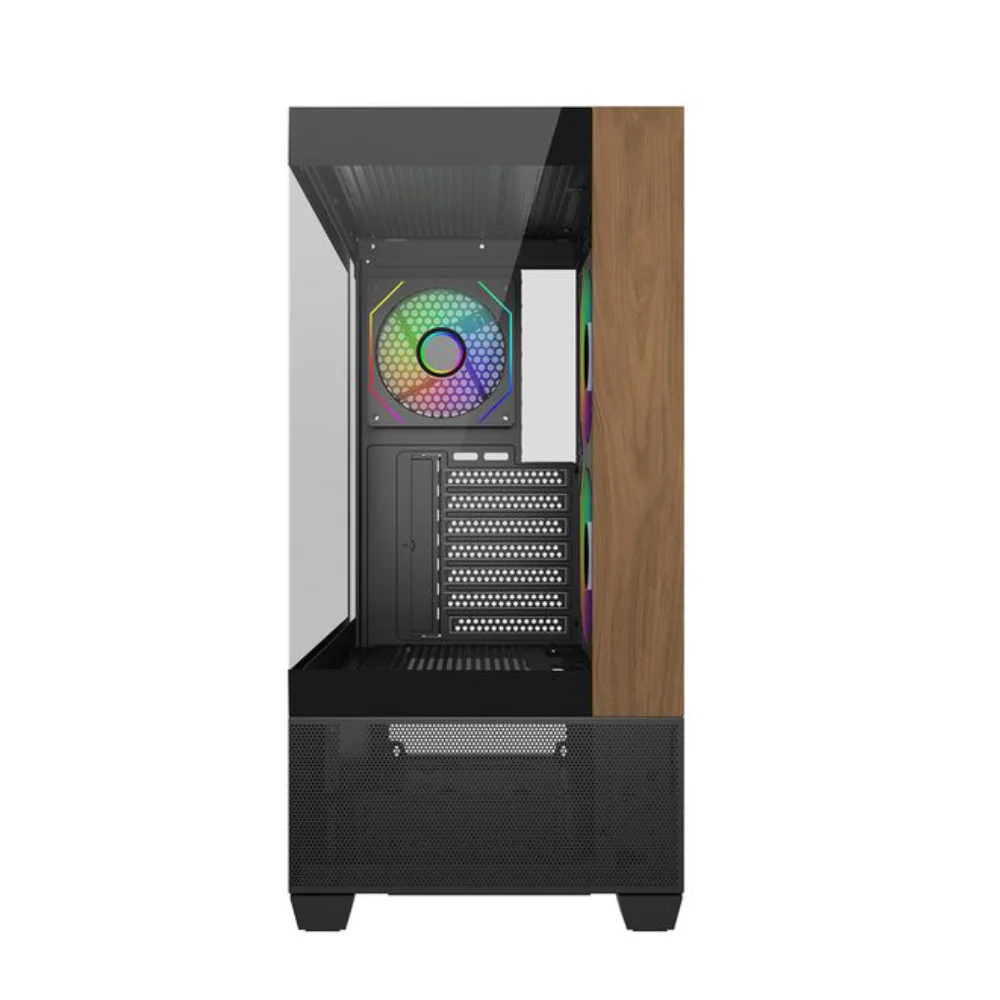 Gabinete Cooler Master Elite 690 Wood Atx Mid Tower Lateral De Vidro Temperado Usb Tipo C Preto E690-khnn-s00 Gabinete Cooler Master Elite 690 Wood Atx Mid Tower Lateral De Vidro Temperado Usb Tipo C Preto E690-khnn-s00