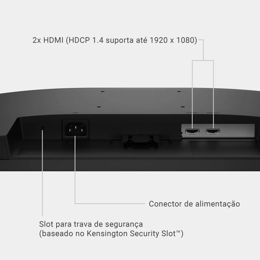 Monitor Dell 24" Full HD IPS, 144Hz, 1ms MPRT, Conforto Visual TÜV, 2 HDMI Monitor Dell 24" Full HD IPS, 144Hz, 1ms MPRT, Conforto Visual TÜV, 2 HDMI