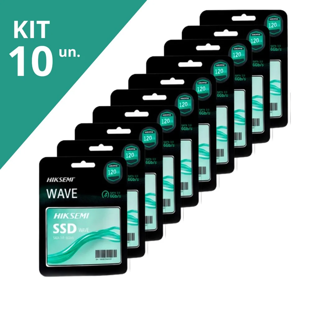 Kit 10 SSD 120GB Hiksemi Wave Sata 3 2,5 7mm Hs-ssd-wave(s) 120g - view 4
