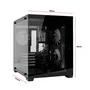 Gabinete Gamer RGB com Fans | Lateral em Video | M-ATX/Mini-ITX | Suporte GPU 330mm