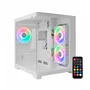 Gabinete Gamer RGB com 3 Fans | Lateral em Vidro | Suporte M-ATX/Mini-ITX | Até 330mm GPU
