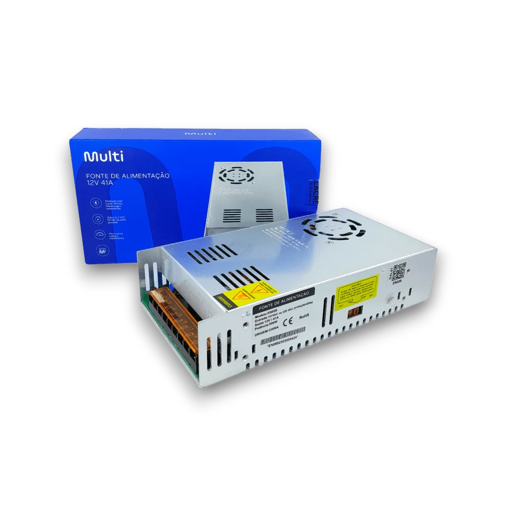 Fonte De Alimentação Colmeia 12v / 41a Multi - En059 Fonte De Alimentação Colmeia 12v / 41a Multi - En059