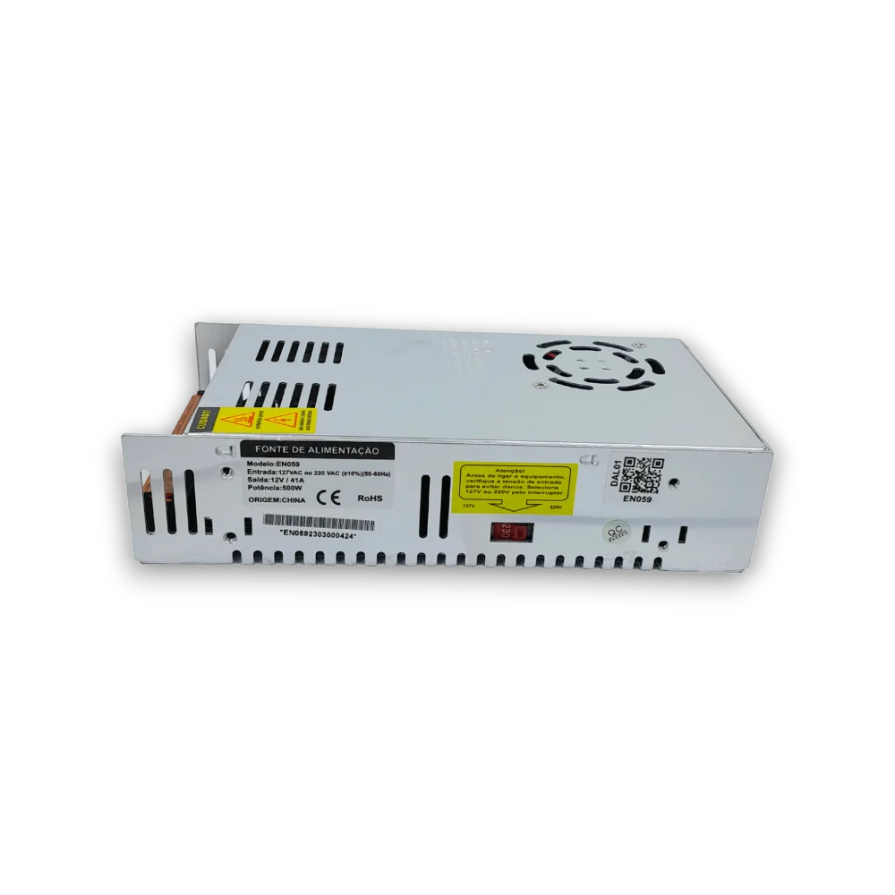 Fonte De Alimentação Colmeia 12v / 41a Multi - En059 Fonte De Alimentação Colmeia 12v / 41a Multi - En059