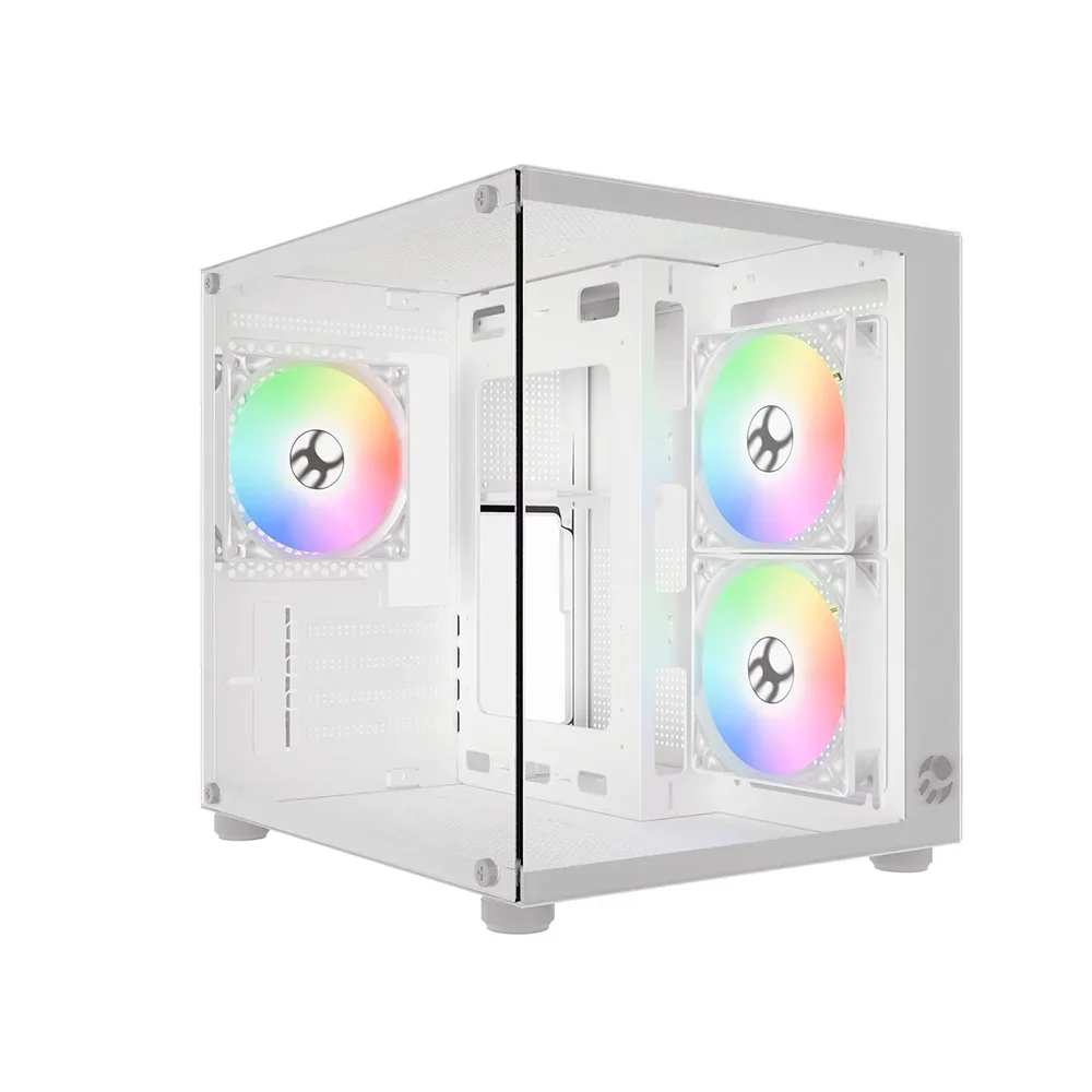 Gabinete Gamer Bluecase Pure Pro Bg-064 Cor Branca C/ 3 Fans Gabinete Gamer Bluecase Pure Pro Bg-064 Cor Branca C/ 3 Fans