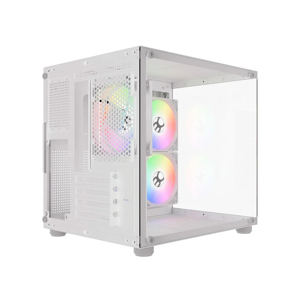 Gabinete Gamer Bluecase Pure Pro Bg-064 Cor Branca C/ 3 Fans Gabinete Gamer Bluecase Pure Pro Bg-064 Cor Branca C/ 3 Fans