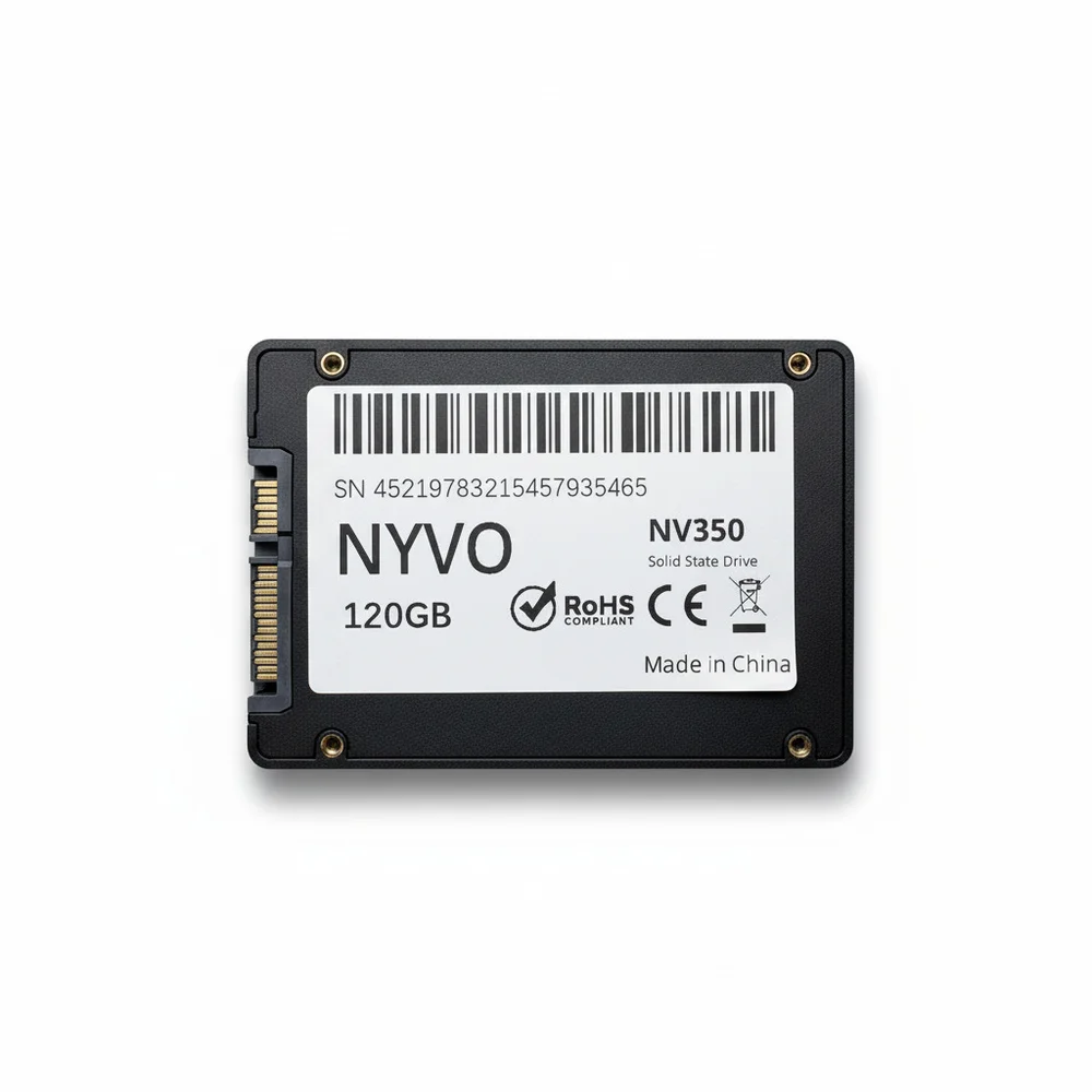 SSD Nyvo 120GB 2,5" Sata Iii 7mm Leitura 550 Mb/s Escrita 520 Mb/s Nv350550120g SSD Nyvo 120GB 2,5" Sata Iii 7mm Leitura 550 Mb/s Escrita 520 Mb/s Nv350550120g