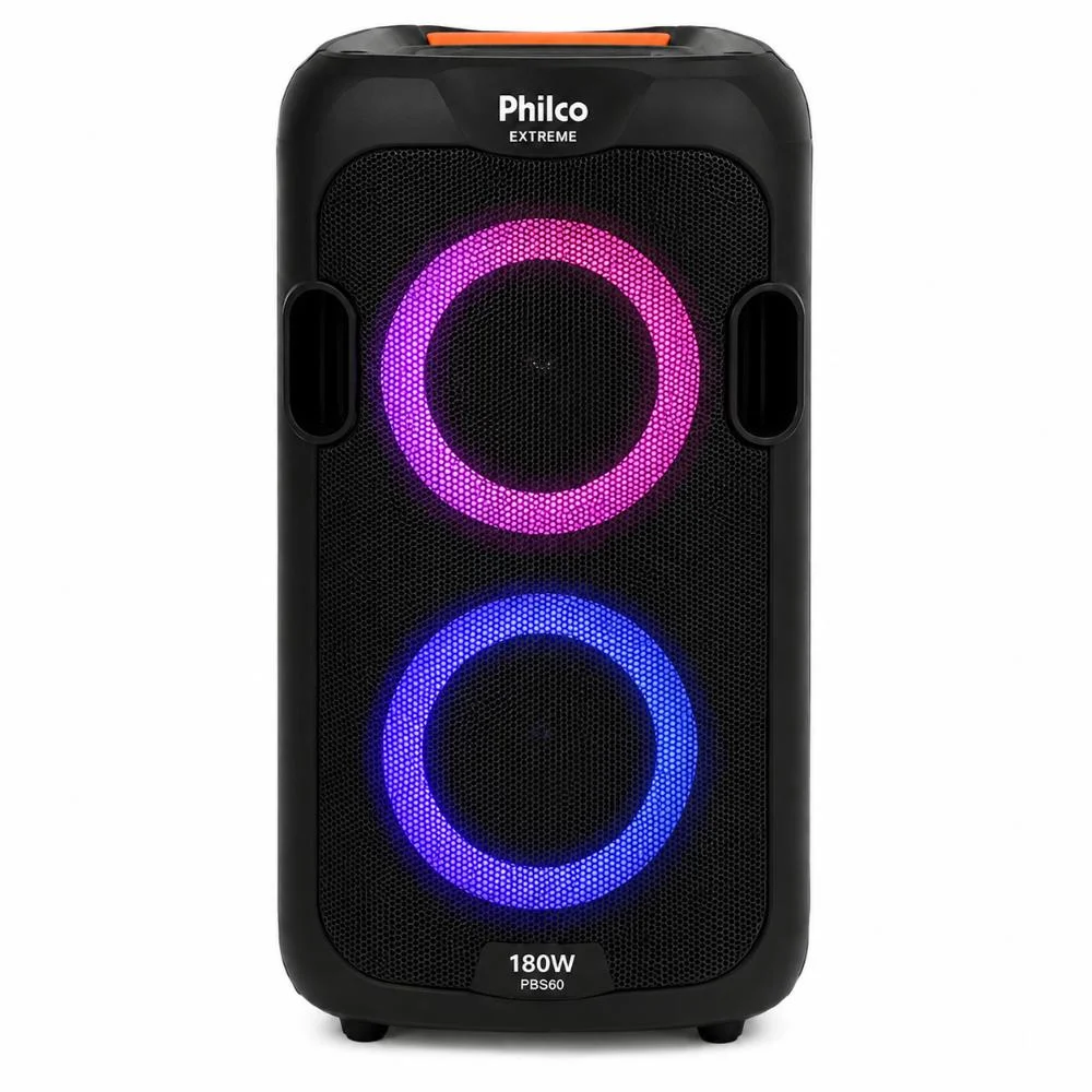 Caixa De Som Speaker Philco Extreme 180w Pbs60 Bivolt Caixa De Som Speaker Philco Extreme 180w Pbs60 Bivolt