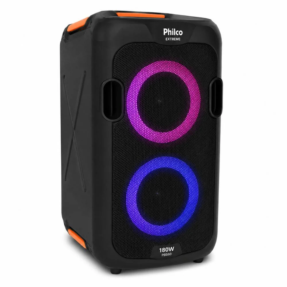 Caixa De Som Speaker Philco Extreme 180w Pbs60 Bivolt Caixa De Som Speaker Philco Extreme 180w Pbs60 Bivolt