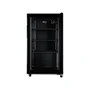 Frigobar Expositor Hq 85l Porta De Vidro Duplo Full Black Com Luz Interna E Termostato Hq-85fbpv