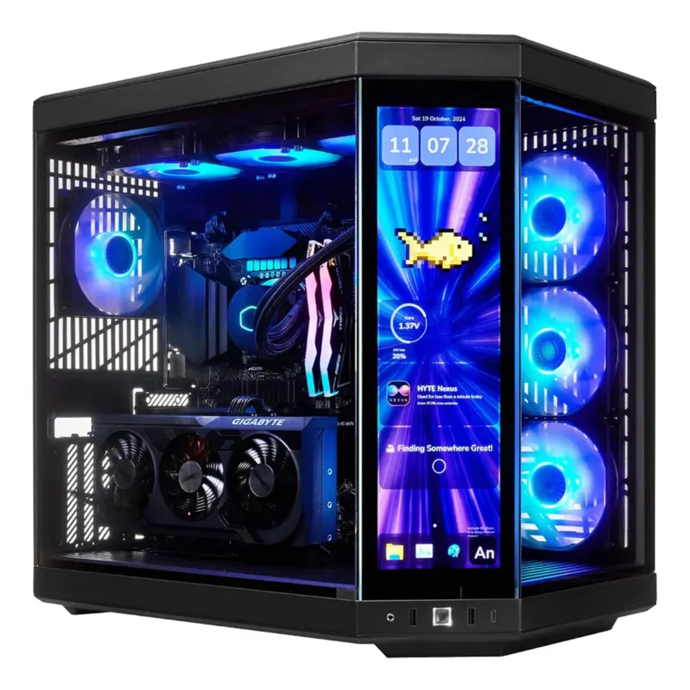 Workstation RTX 5080 Ryzen 9 9950x3d 64gb Ddr5 4TB M.2 Hyte Y70 Touch WINDOWS 11 Pro Ia