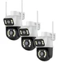 Kit Câmera De Segurança Externa Interna Ptz A28 Wife Smart Hd Visao Noturna Lente Dupla Prova D'água Sensor De Movimento