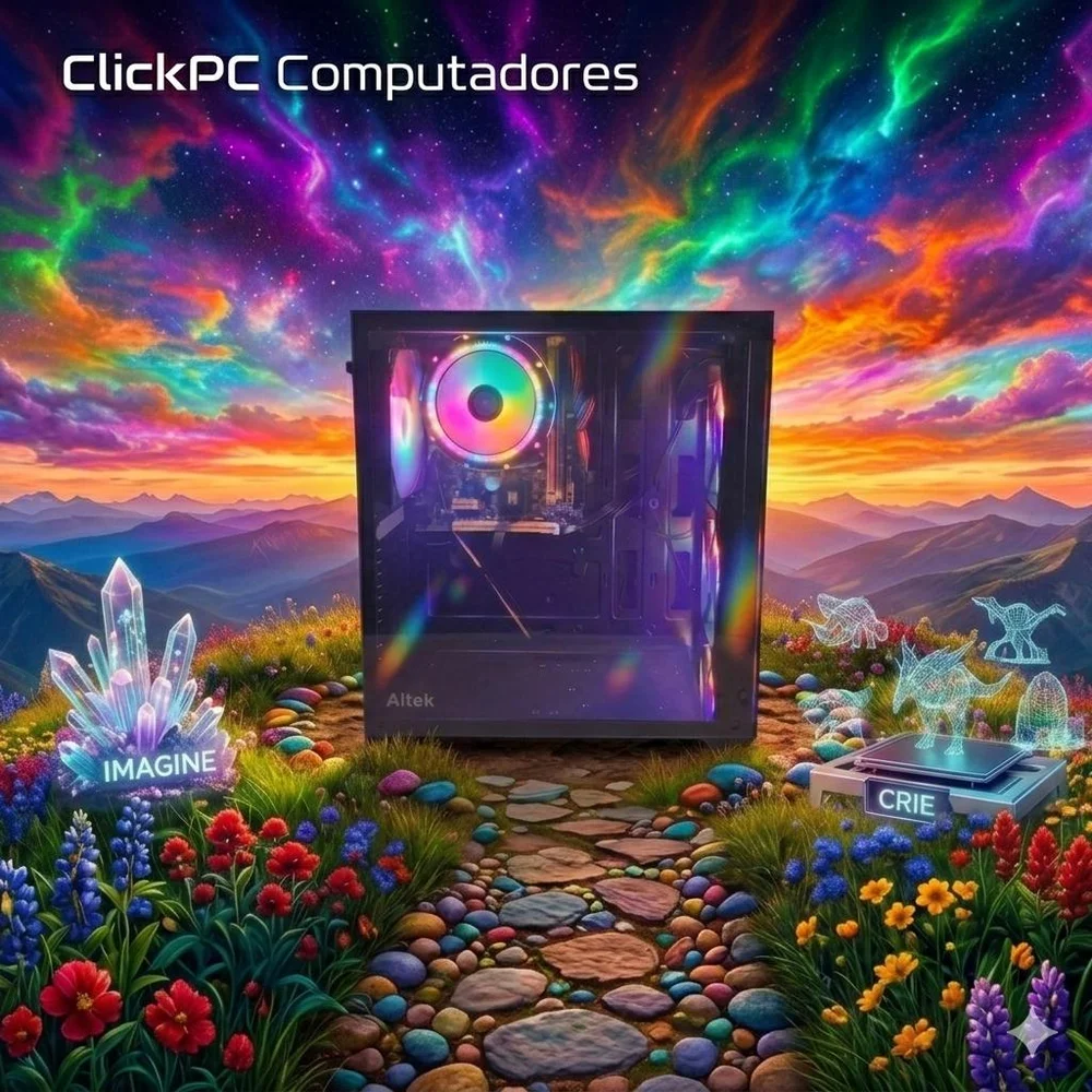 Computador Ganer i7 - 16 Gb - SSD 240 Gb 5 Coolers LED - view 2