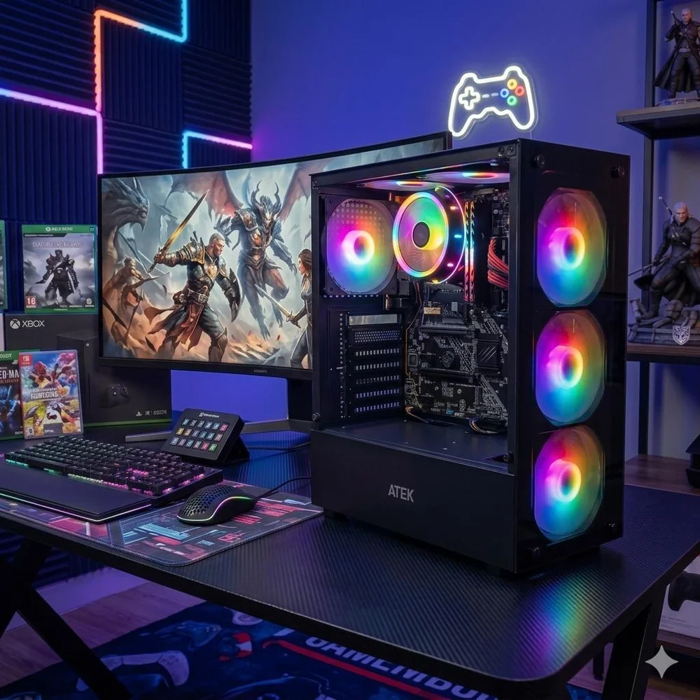 Computador Ganer i7 - 16 Gb - SSD 240 Gb 5 Coolers LED - view 5