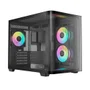 Gabinete Gamer Ocypus Iota C50 Curve Atx ARGB Digital Com Fan Preto
