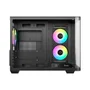Gabinete Gamer Ocypus Iota C50 Curve Atx ARGB Digital Com Fan Preto