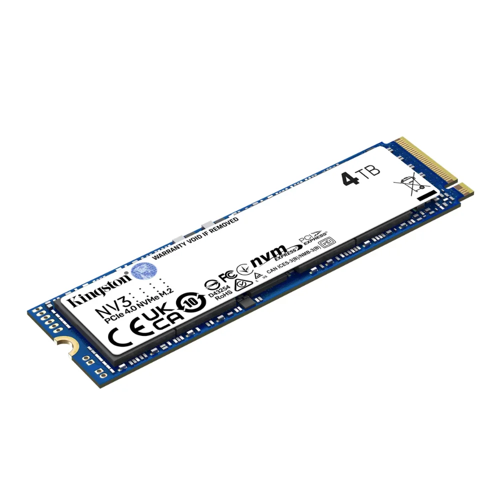 SSD M.2 4TB Kingston Nv3 Nvme PCie Snv3s/4000g 6000/5000 Mb/s