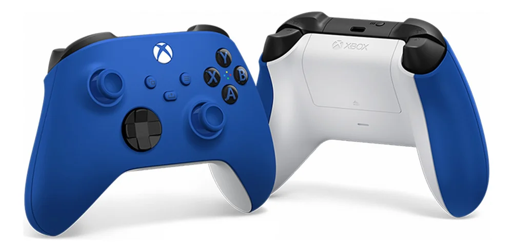 Controle Joystick Sem Fio Microsoft XBOX Shock Blue