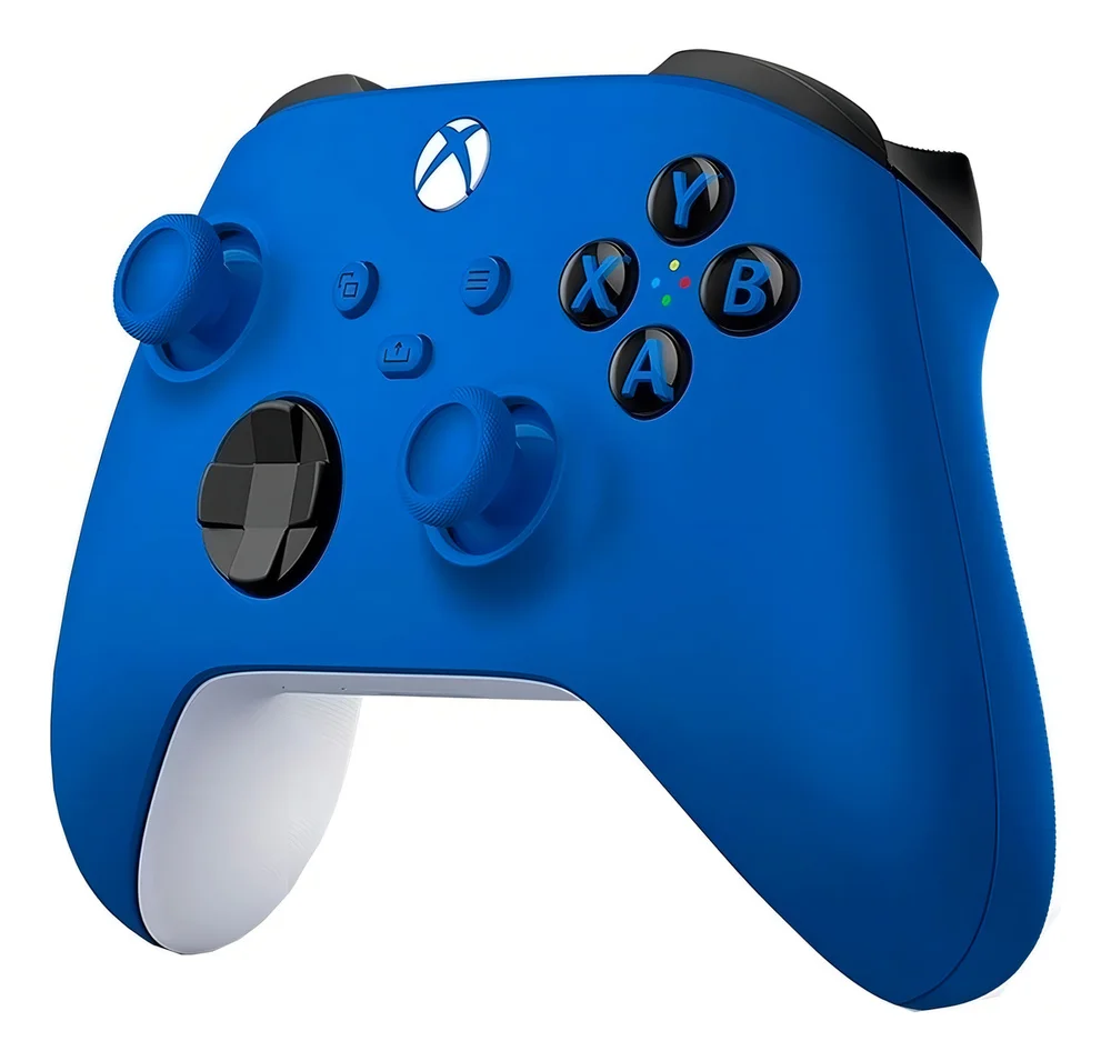 Controle Joystick Sem Fio Microsoft XBOX Shock Blue