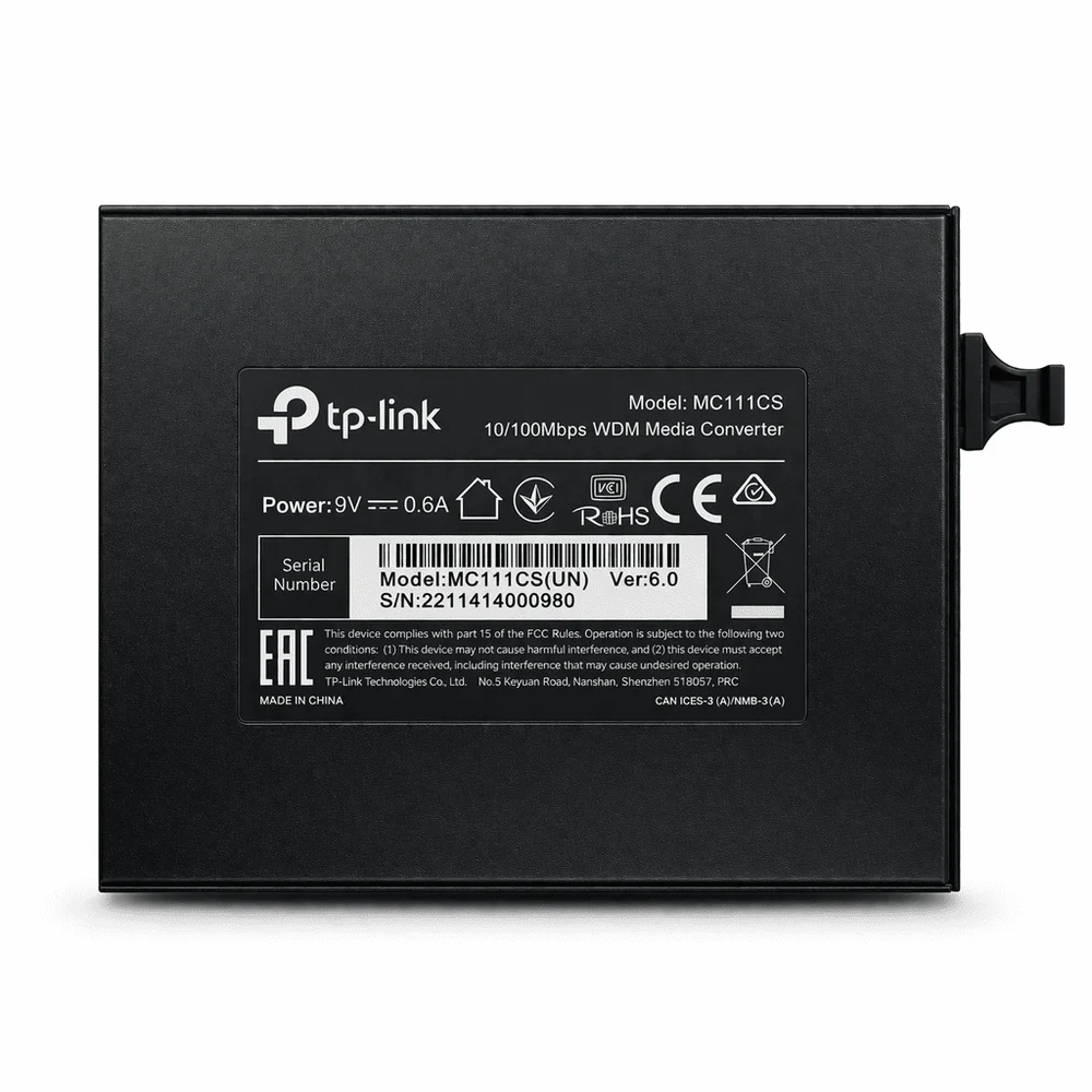 Conversor De Mídia Wdn 10/100Mbps Mc111cs Smb