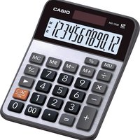 Calculadora de Mesa Pequena, 12 Dígitos, Prata, Alimentação Solar - Mx-120B-S4-Dc