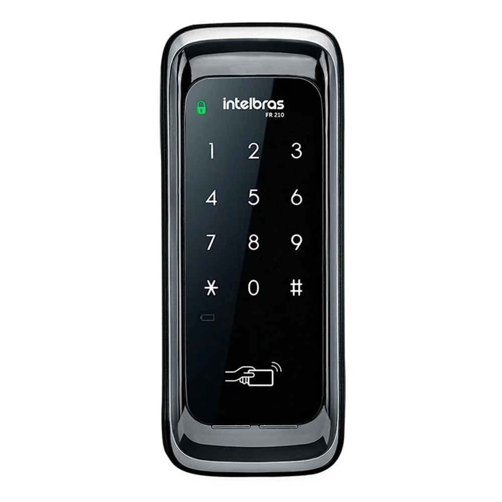 Fechadura Digital Intelbras Fr210, Touch Screen, Para Porta De Correr, Preta Fechadura Digital Intelbras Fr210, Touch Screen, Para Porta De Correr, Preta