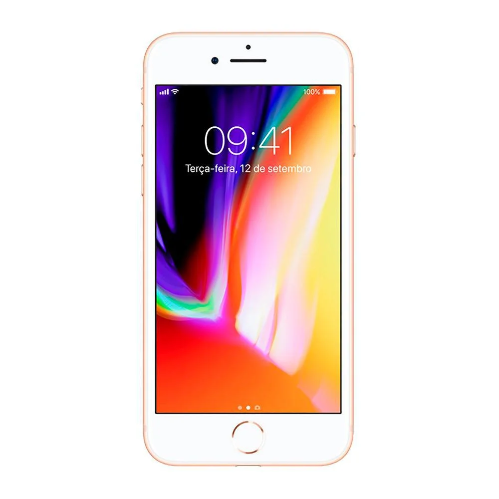 Usado: iPhone 8 64GB 47 Dourado Excelente KaBuM