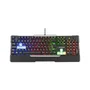 Teclado Gamer Semi Mecânico, Multi Warrior Wakiza, USB, Preto - Tc208