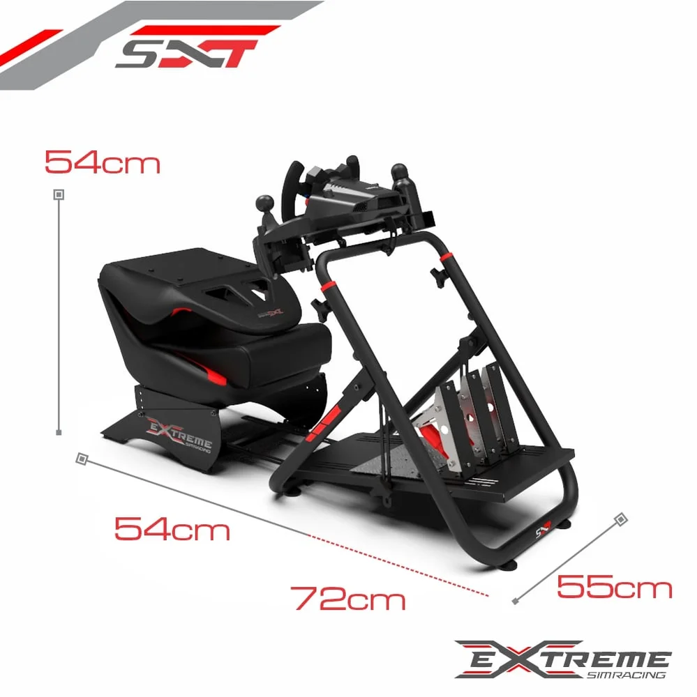 Suporte Para Volantes - Sxt V2 Extreme Simracing - Preto - Ajustável Logitech, Thrustmaster, Fanatec