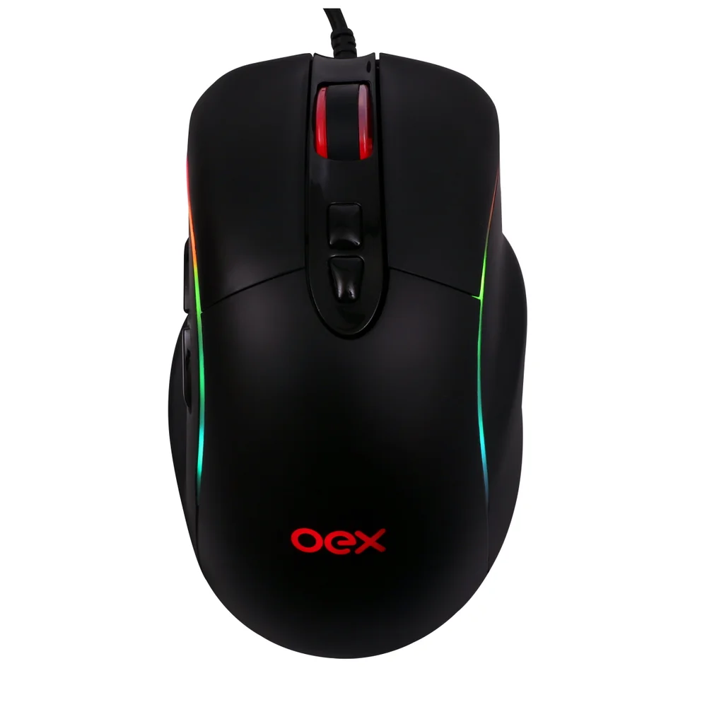 Mouse Gamer Titan RGB 7 Botões 14400 DPI OEX