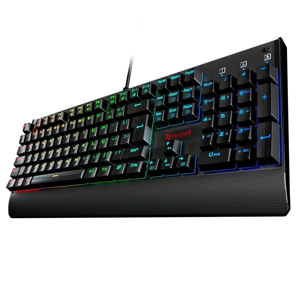 Teclado Mecânico Gamer Redragon Kala, RGB, Switch Red, PT Com Fio - K557RGB