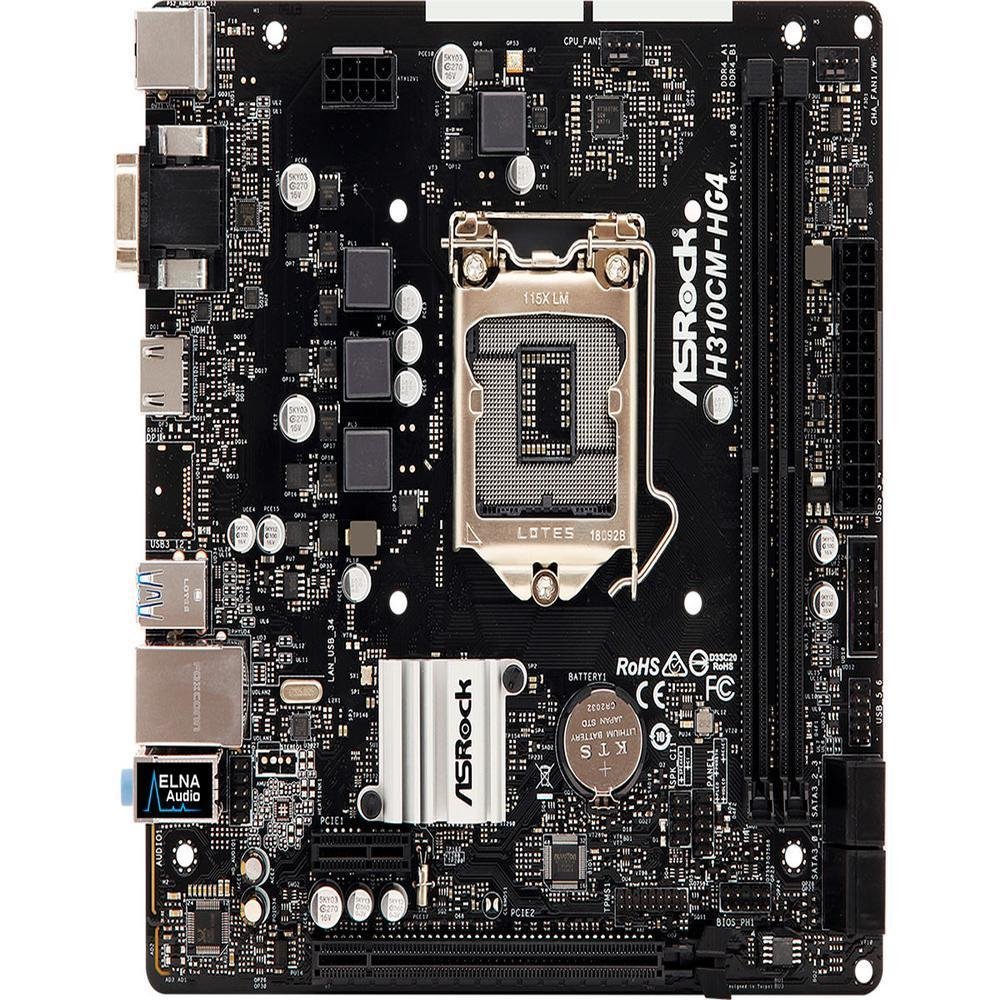 PlacaMe ASRock Intel LGA 1151 mATX KaBuM